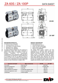 Datasheet DVP ZA 60S Datasheet DVP ZA 60S