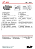 Datasheet RC 50M Datasheet RC 50M