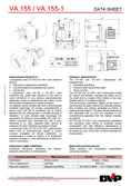 Datasheet VA 155 Datasheet VA 155